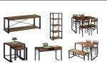 Modern Wood Metal Media Cabinet Console For 75 Inch TV Living Room