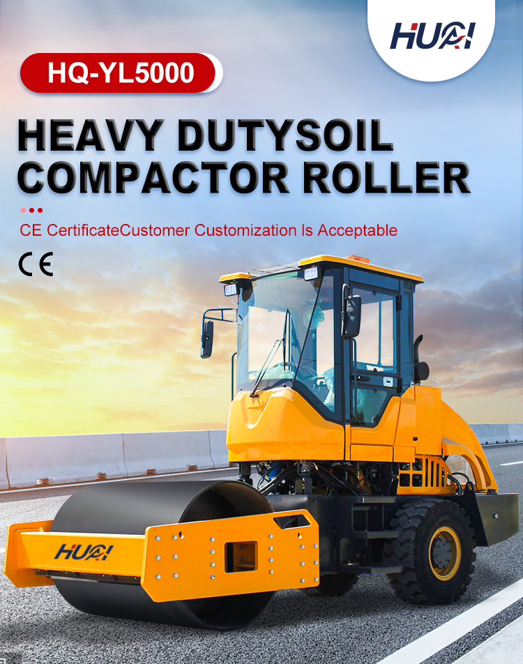 Travel Speed 2-12km/h CHANGCHAI 5 Ton Diesel Road Roller With Vibratory Function