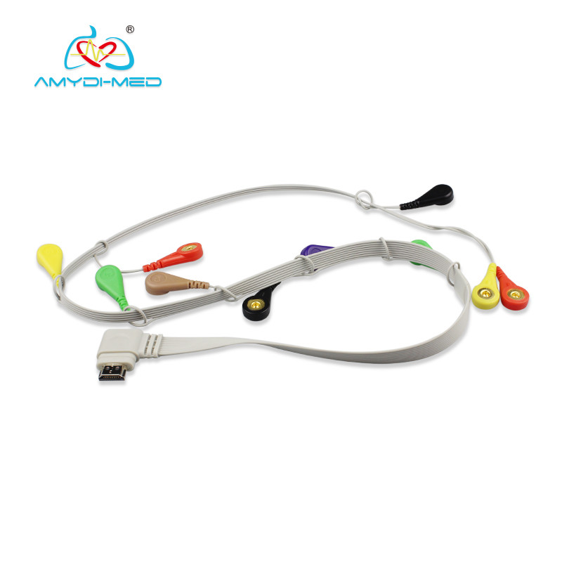 Medical Grade ECG Lead Cable , GE ECG Lead Wires With Good Performance