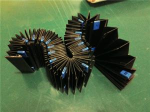Wholesale Heat-sealed &amp;folded bellows fabric +PVC for any kind of machine dust covers from china suppliers