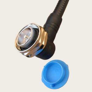 Wholesale 1/2 Superflex 7/16 DIN Male Right Angle To 4.3/10 Male Right Angle Jumper Cable 3M 5M 10M from china suppliers