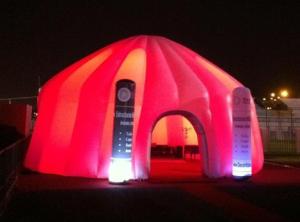 Wholesale 8m Lighting Inflatable Dome Tent for Promotion Show with Light from china suppliers