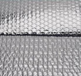 China Metal Alu Bubble Foil Heat Insulation Material For Building Single / Double Bubble on sale