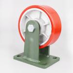 4/5/6/8inch Heavy Duty 1 Ton Red PU Wheel Iron Core Caster Wheel with Rotating
