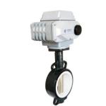 Fluorine Centre Sealing Electric Flange Connection Butterfly Valve AC220V DIN
