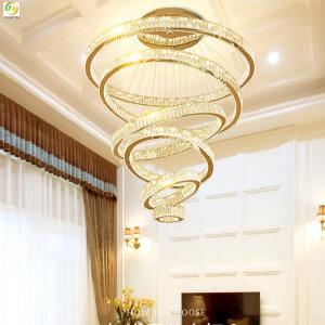 Wholesale D20 Bedroom Metal Crystal LED Modern Ring Light Luxury Decorative from china suppliers