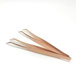 Stainless Steel Professional Eyelash Tweezers Anti Corrosion Custom Logo