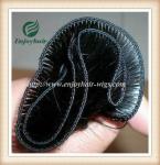 Hand tied weaviing Malaysian virgin remy hair,straight hair extension no shed no