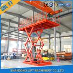 2-20 Ton Hydraulic Scissor Car Lift With 2-10 Meters Height Painting /