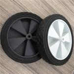 PVC 8 Inch Hard Rubber Wheels 20cm Folding Cart Solid Trolley Wheels