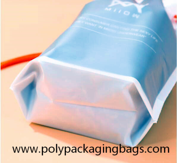 Moisture Proof Gravure Printing CPE PE Drawstring Pouch Bag Customization Logo Size Drawstring Bags