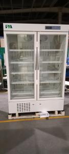 Wholesale 656L High Quality Double Glass Door Upright Pharmacy Medical Refrigerator For Vaccine Storage from china suppliers