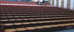 Rise Mounted Retractable Wood Bleachers / Conference Hall Telescopic Seating