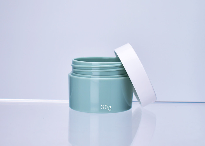 Classic Empty 1OZ custom Round plastic PP cream jar with Thick Heavy wall for Skincare Face cream with PCR available