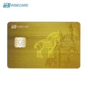 China WCT Metal Clone RFID Card CMYK Offset Printing Magnetic Stripe Visa Credit Cards on sale