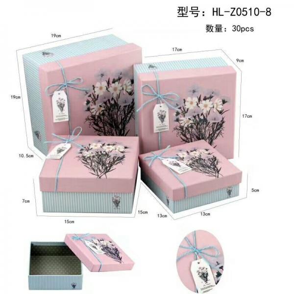 Quality Lovely Craft Jewelry Packaging Paper Box , Decorative Cardboard Gift Boxes With Lids for sale