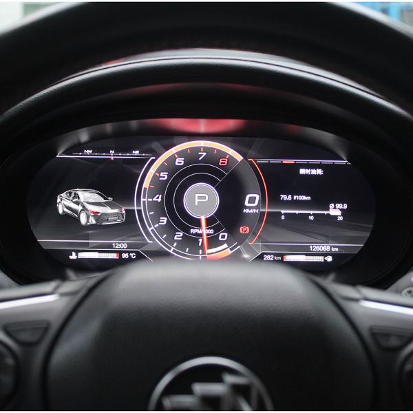 12.3 Inch QLED Screen LCD Instrument Panel Automatic Speedometer For Buick Verano