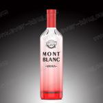 Luxury 700ml Empty Vodka Bottle With Glass Cap