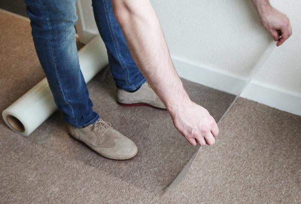 Transparent Color Self Adhesive Carpet Protection Tape Removable Paint