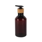 7oz 10oz 16oz Cosmetic Lotion Bottle Refillable Amber Slanted Shoulder PET