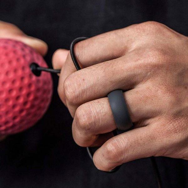 Flexible Finger Ring Metallic Silicone Wedding Rings with Moulding Processing Service