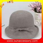 T2991236 Sun Accessory customized winner fashion 100% wool felt cloche hats,