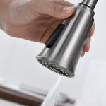 SUS304 Stainless Steel Kitchen Sink Extendable Tap DC6V Flexible Kitchen Mixer