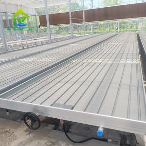 Wholesale Customized Agricultural Greenhouse Movable Rolling Bench Grow Table Seedbed For Sale from china suppliers