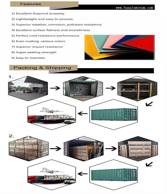 Outdoor 4mm 1500*3050mm Aluminium Composite Sign Board Anti Static