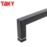 8-12mm Door Thickness Stainless Steel Square Shower Door Handle with Handle