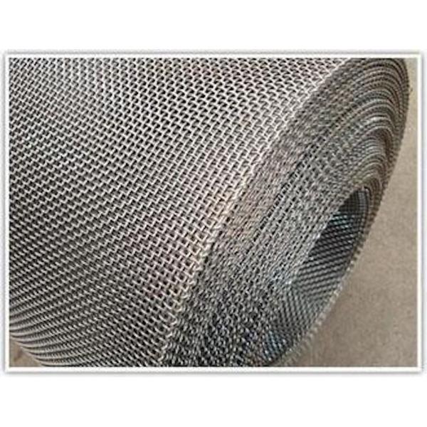 Alkali Resistant 30m/ Roll Woven Stainless Steel Mesh Crimped 304L Wire Mesh