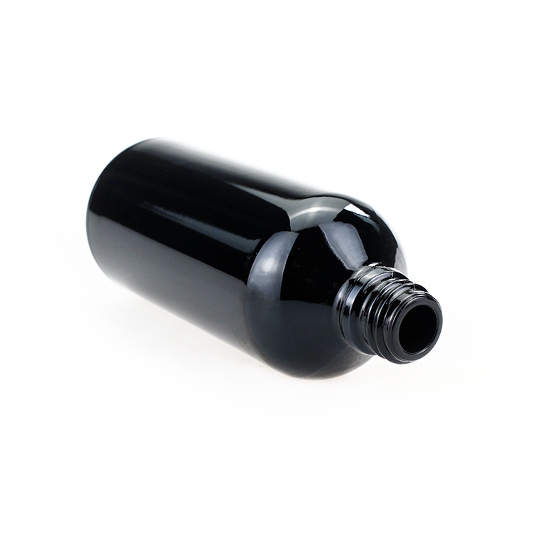 Black Glass Dropper 100ml Pipette Bottle Customized Cosmetic Bottle