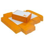 Orange Pet Food Paper Mailer Box Packaging Eco Friendly Dog Box Type Folders