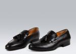 Genuine Suede Tassel Loafers Mens Shoes / Suede Leather Dress Shoes ODM