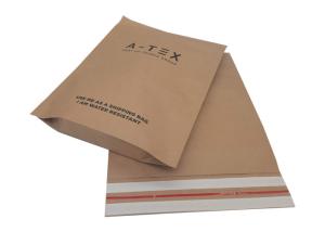 Wholesale 370x450mm Biodegradable Paper Bags 80mm Flap Recycled Kraft Paper Bags from china suppliers