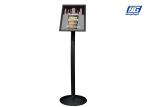 A3 Size Black Clip Poster Display Stands Single Side / Poster Sign Holder Floor