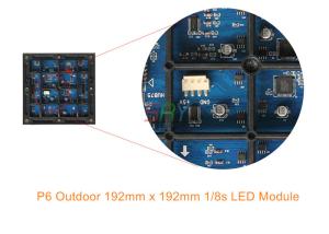 Wholesale High Definition 6mm Outdoor LED Display Module / Full Color Waterproof LED Module 1/8 Scan from china suppliers