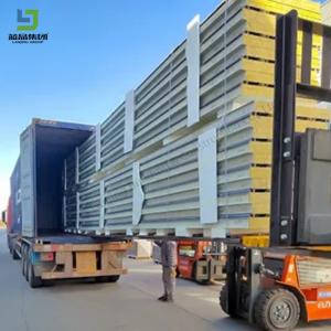 Wholesale Fireproof Heat Preservation Sound Insulation Rock Wool Sandwich Panel Wall And Roof Sheet from china suppliers