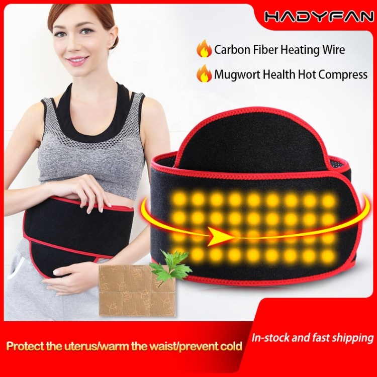 USB Battery Heating Waist Belt Rechargeable Heat Belt for uterus care