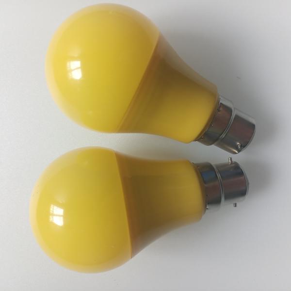 Anti UV Yellow LED Bulb Light with 80-83Ra, 50000h, Triac Dimmable/0-10V