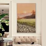 Colorful Thick Texture Country Field Landscape Painting Pure Hand-painted