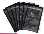 Black Clear Pre Cut Vacuum Sealer Bags Poly Material With Zipper