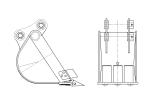 Severe Duty Xcmg Excavator Rock Bucket For Public Transport
