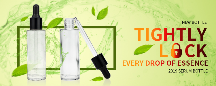 Luxury cute white clear oval small dropper bottle for essential oil