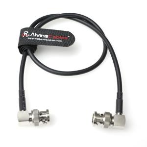 Wholesale Alvin's Cables 12G SDI Cable Flexible, BNC Male to Male Right Angle for RED Komodo| Atomos Monitor 75 Ohm Shielded Cable for 4K Video Camera 50cm|19in from china suppliers