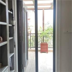 Wholesale Aluminum Alloy Frame Mosquito Net Double Retractable Screen Door Barrier Free Flyscreens from china suppliers