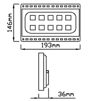 Driverless Ultra LED flood light IP65 Smd 50 Watt