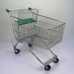 Metal General 180L Store Shopping Cart CE Certificate Foldable Steel Shopping