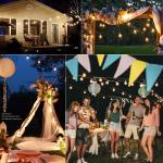 IP44 Incandescent LED Fairy String Lights G40 For Christmas Wedding