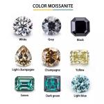 White Clear Jewelry Color Moissanite Heart Arrow Radiant Rings Cut